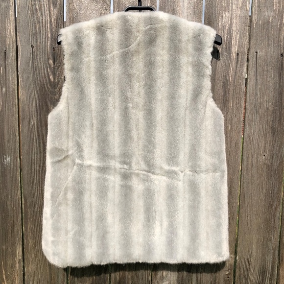 Jolipel Faux Fur Vegan Mink Vest Jacket Sleeveless - Picture 7 of 7